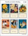 Cross Stitch Gift Tags Needlework Labels Holiday Fall Halloween (image for) Cross Stitch Gift Tags Needlework Labels Holiday Fall Halloween